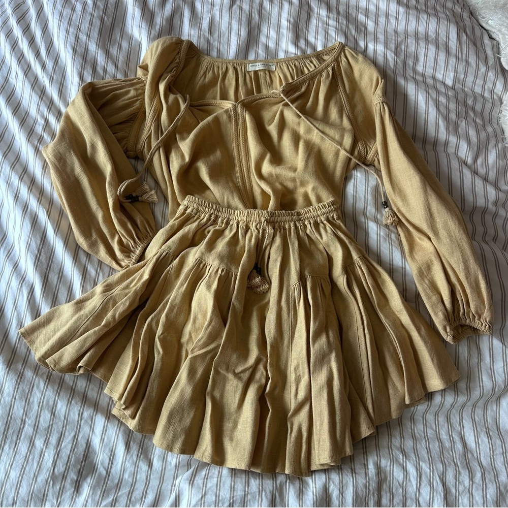 SPELL blouse and skirt set, XS/S